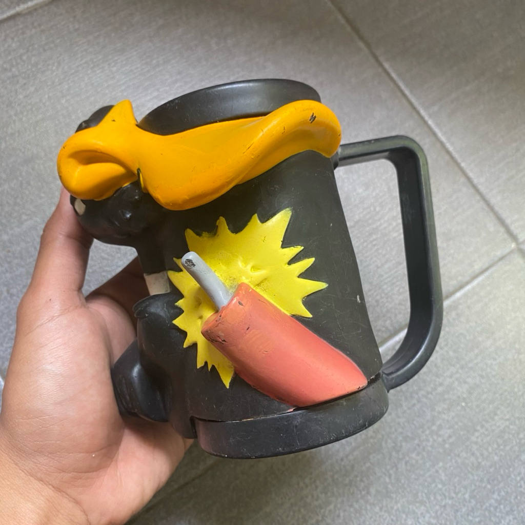 mug gelas vintage looney tunes daffy duck original warner bros