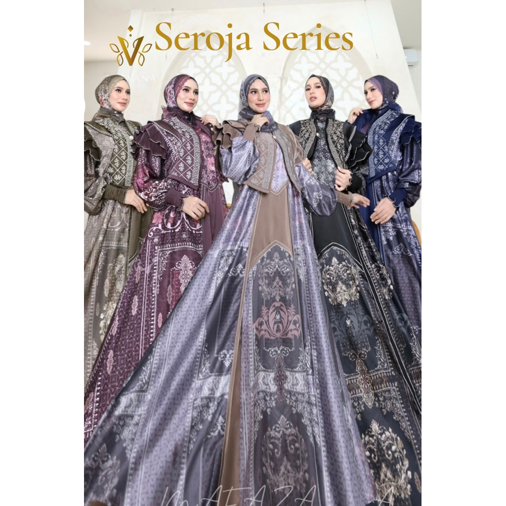 SEROJA SERIES GAMIS SER SCARF TREVANA SYARI GLAMOUR BENINGWIDAYATI