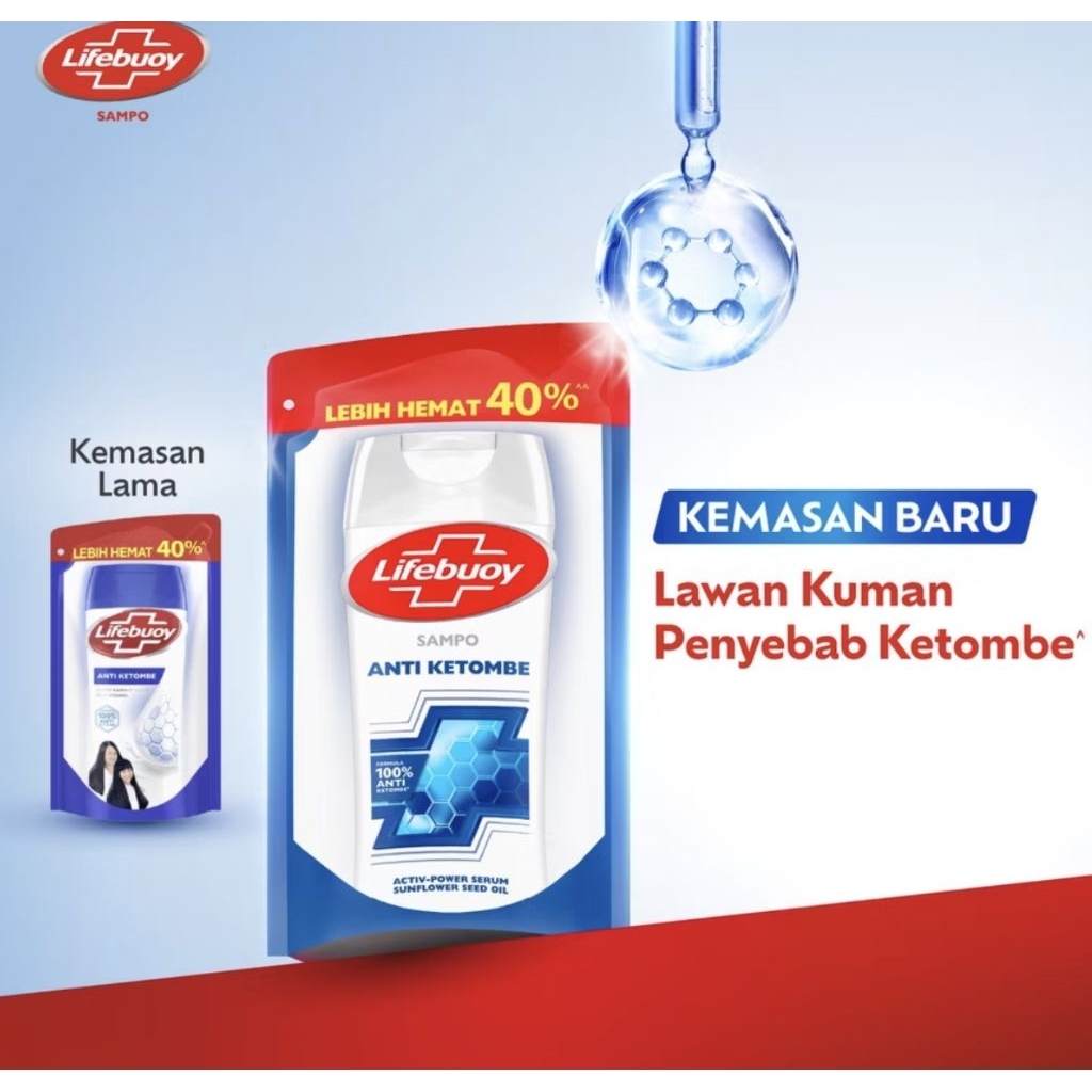 LIFEBUOY SHAMPOO ANTI KETOMBE 900 ML / LIFEBUOY SHAMPOO ANTI DANDRUFF 900 ML / LIFEBUOY BIRU REFILL