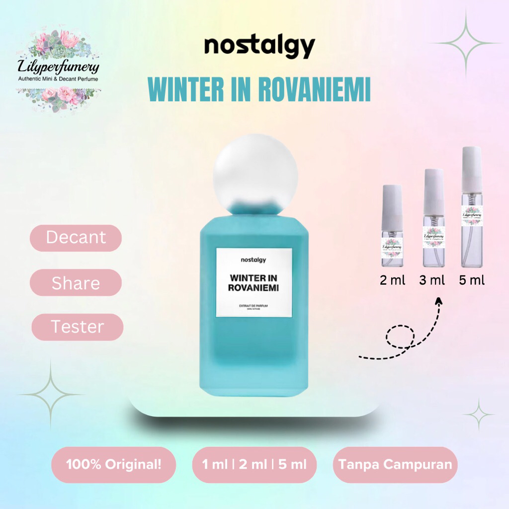 Decant / Share NOSTALGY WINTER IN ROVANIEMI Extrait de Parfum 1 ml | 2 ml | 5 ml (Authentic Only)