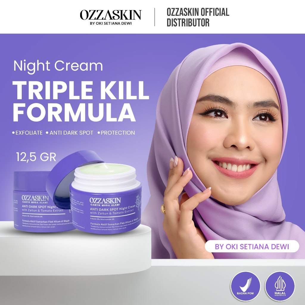 NIGHT CREAM OZZASKIN Dark Spot Moisturizer