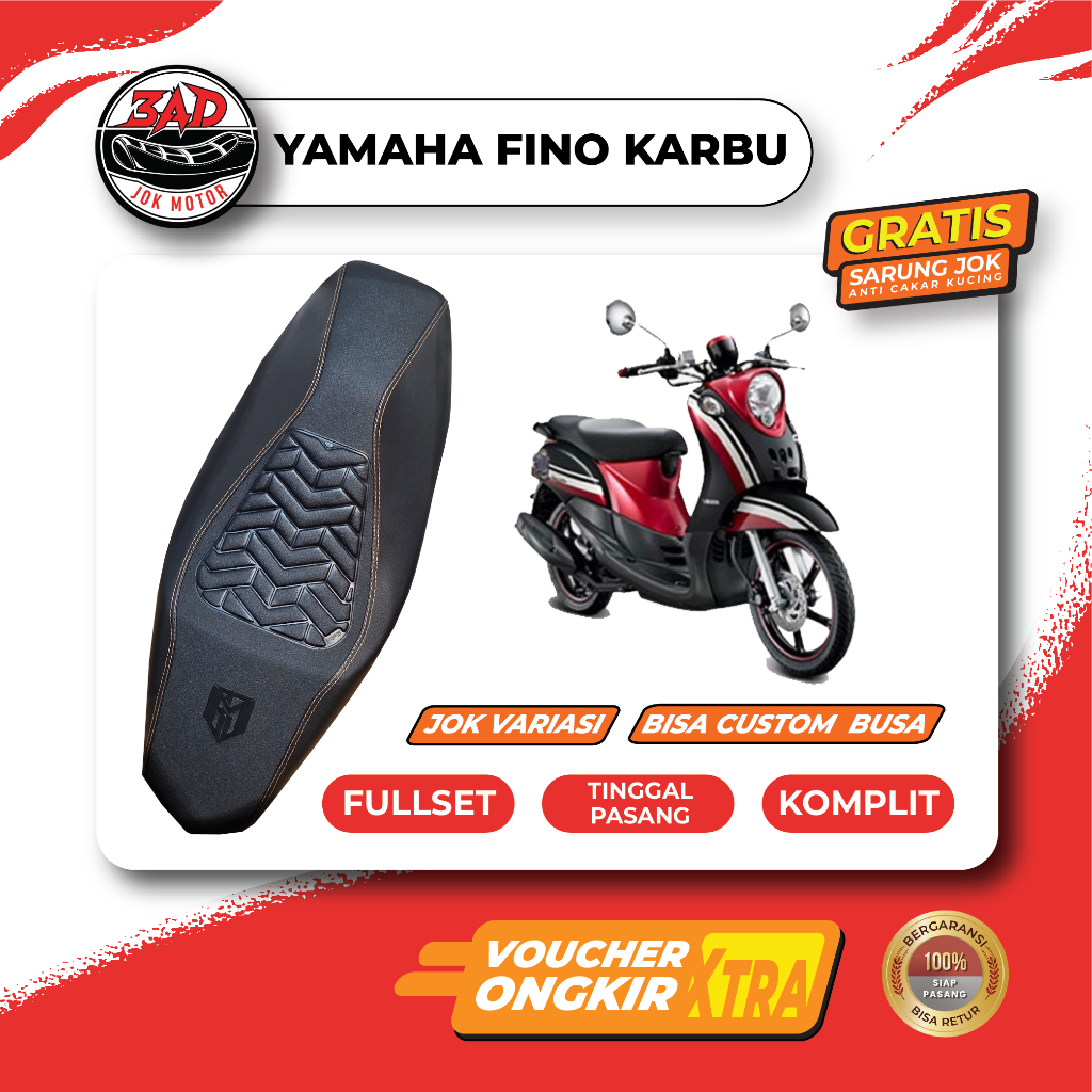 Jok Motor Fino Karbu Lama 2012 Fullset Variasi Siap Pasang I Jok Yamaha Mio Fino