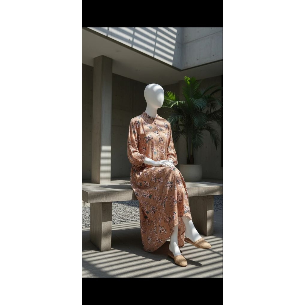 gamis rayon premium katun