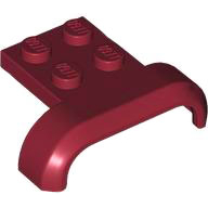Lego Dark Red Part 28326 Vehicle, Mudguard 4 x 3 x 1 with Arch Curved