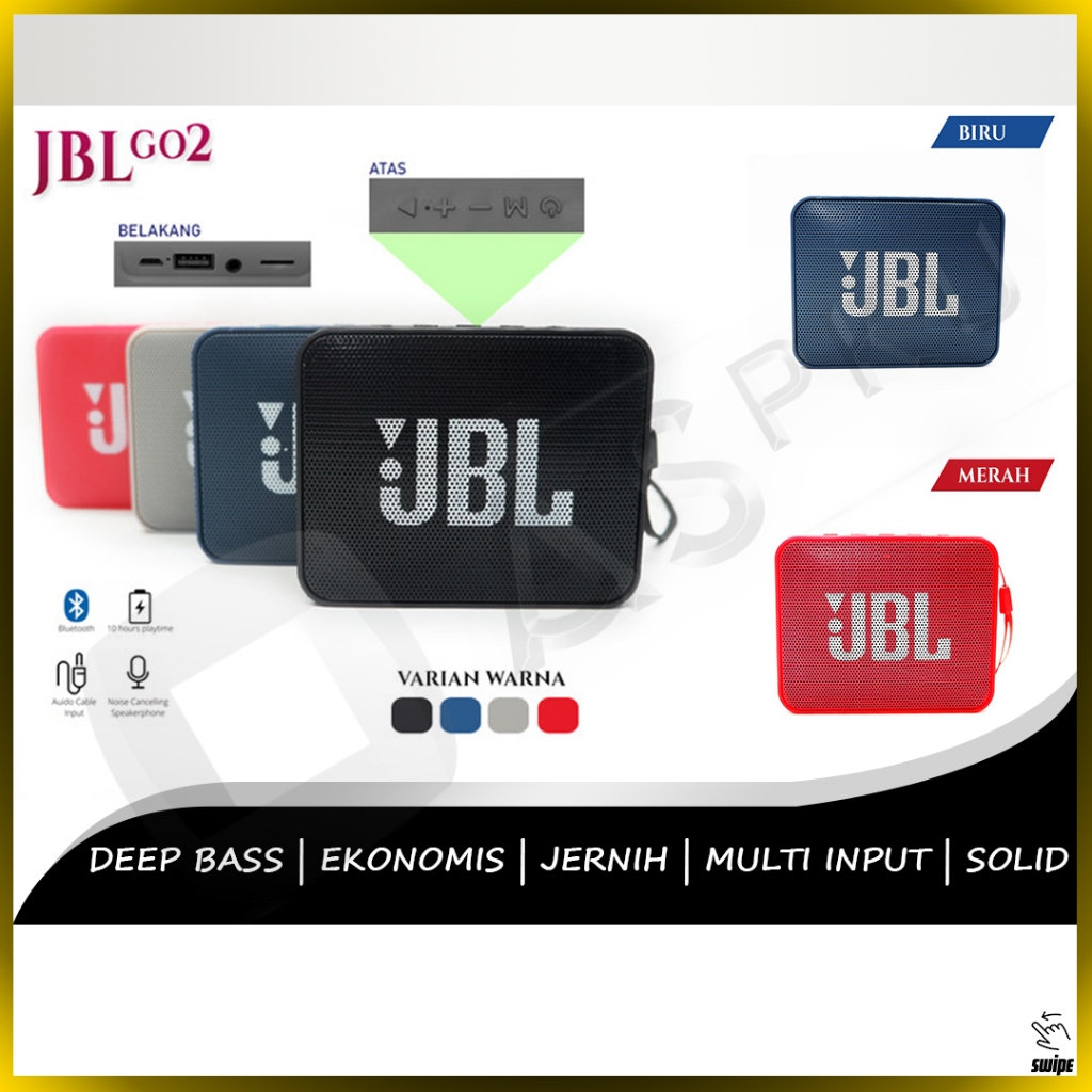 Speaker Bass Persegi Wireless Super Bass Mini Bluetooth Speker Spiker Musik Lagu Music