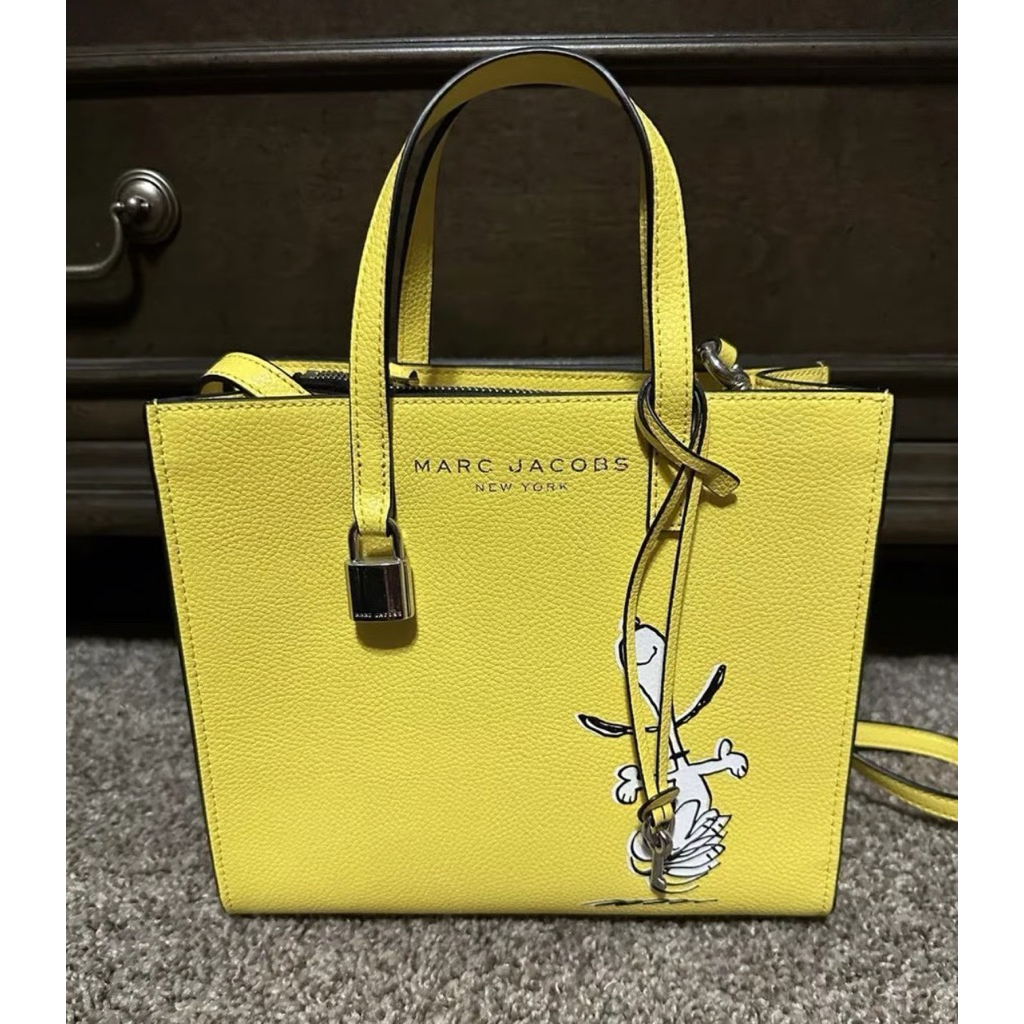 Marc Jacobs SNOOPY mini grind leather tote