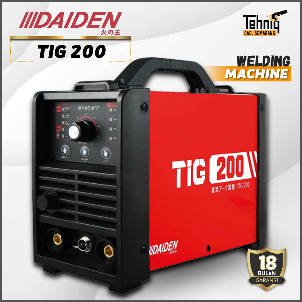 Mesin Las Listrik Argon Stainless Alumunium DAIDEN TIG 200 PULSE Trafo Las Daiden TIG 200