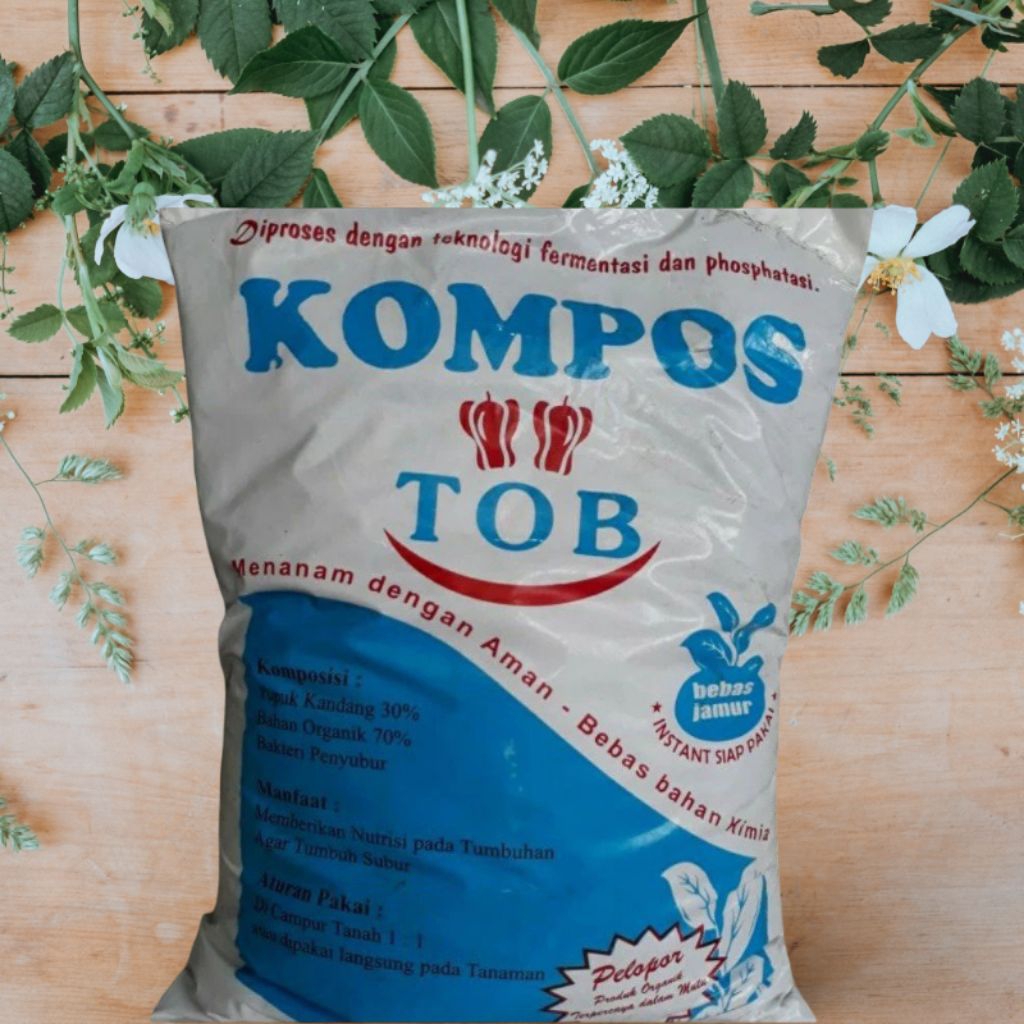 TOB kompos 5 kg, media tanam organik, media tanam subur tanaman, Pupuk