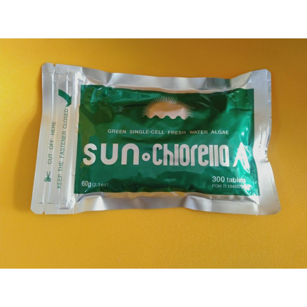 SUN CHLORELLA CNI SUN CHLORELLA ISI 300 TABLET ASLI ORIGINAL 100%