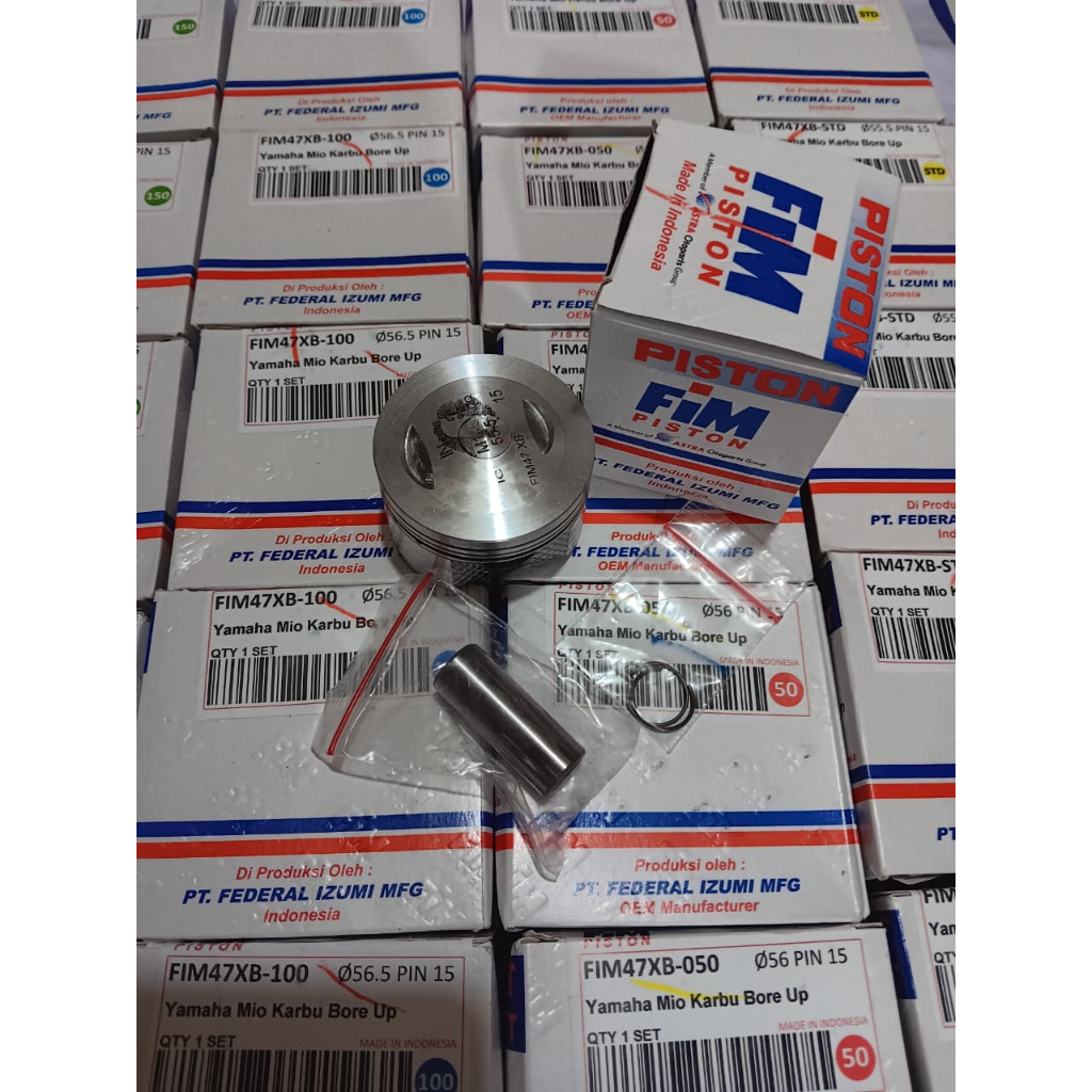 FIM 47 FIM 47XB Piston Kit Seher Mio Karbu Pen 15 55mm 55,5mm 56mm 56,5mm