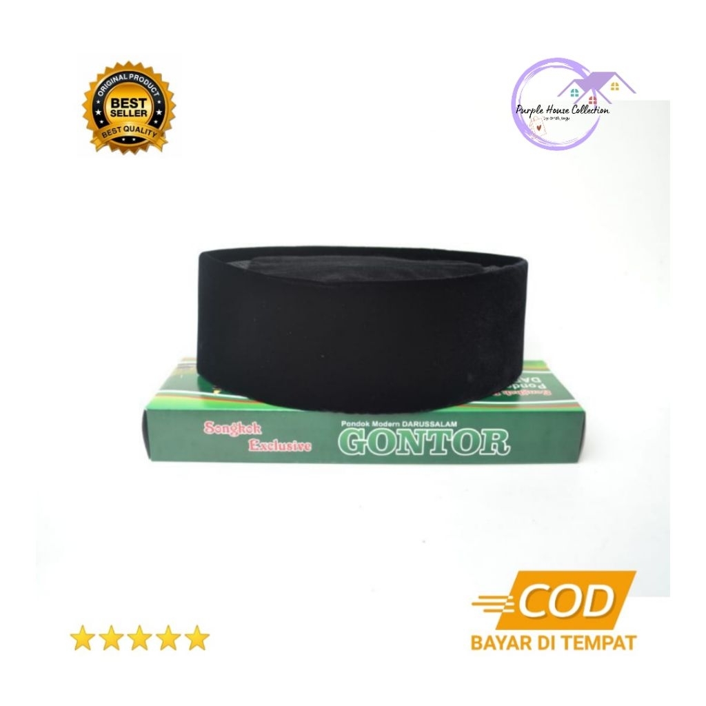 Songkok Peci Gontor AC Tinggi 9 cm