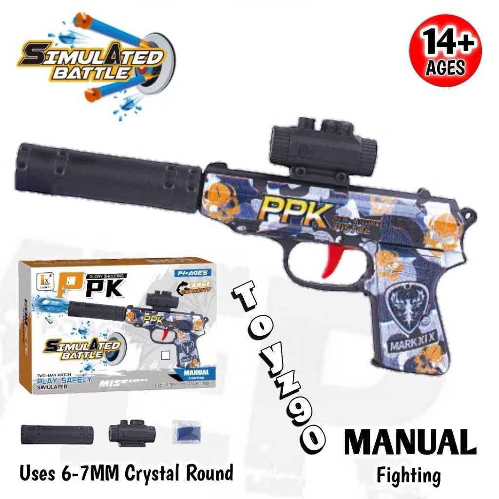 Toyz90 Mainan pistol tembakan peluru water gell/jely