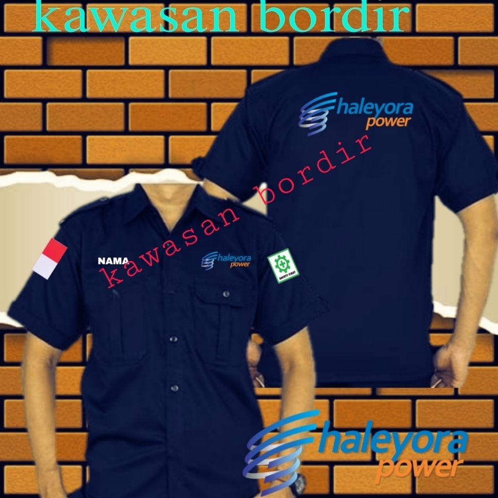 Terbaru kemeja haleyora power baju haleyora power seragam haleyora power pdh haleyora power full bor