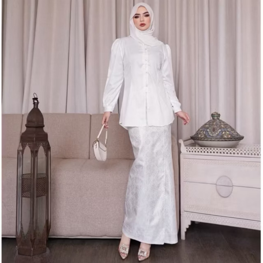 Lakuko - Alea Blouse - Atasan Blouse Katun - Setelan Baju Muslim Wanita Elegan - Blouse Katun Toyobo