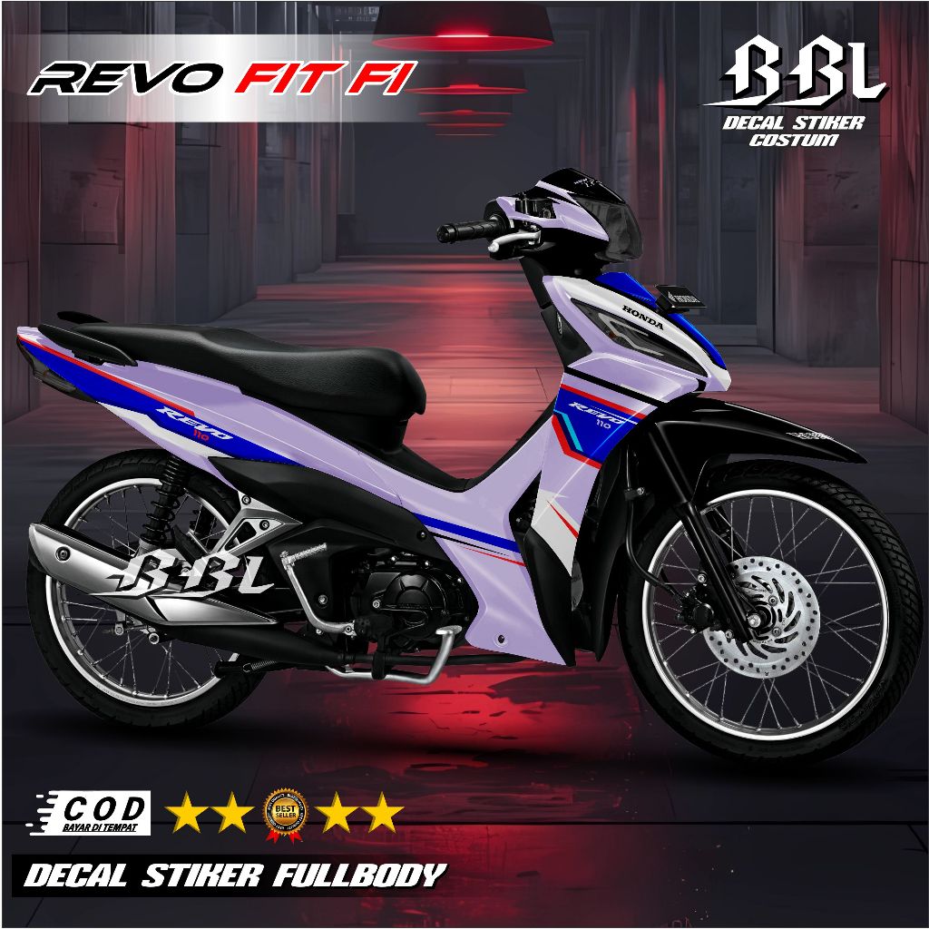 TERBARU Decal Stiker REVO FIT FI Fullbody - Sticker Honda Revo Fit Fi Fullbody Variasi Aksesoris Mot