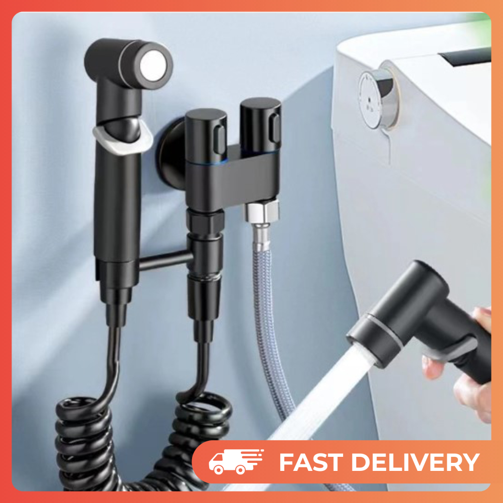 Set Jet Shower Kloset Kamar Mandi Semprotan Toilet Duduk Jet wasser Kloset Stainless