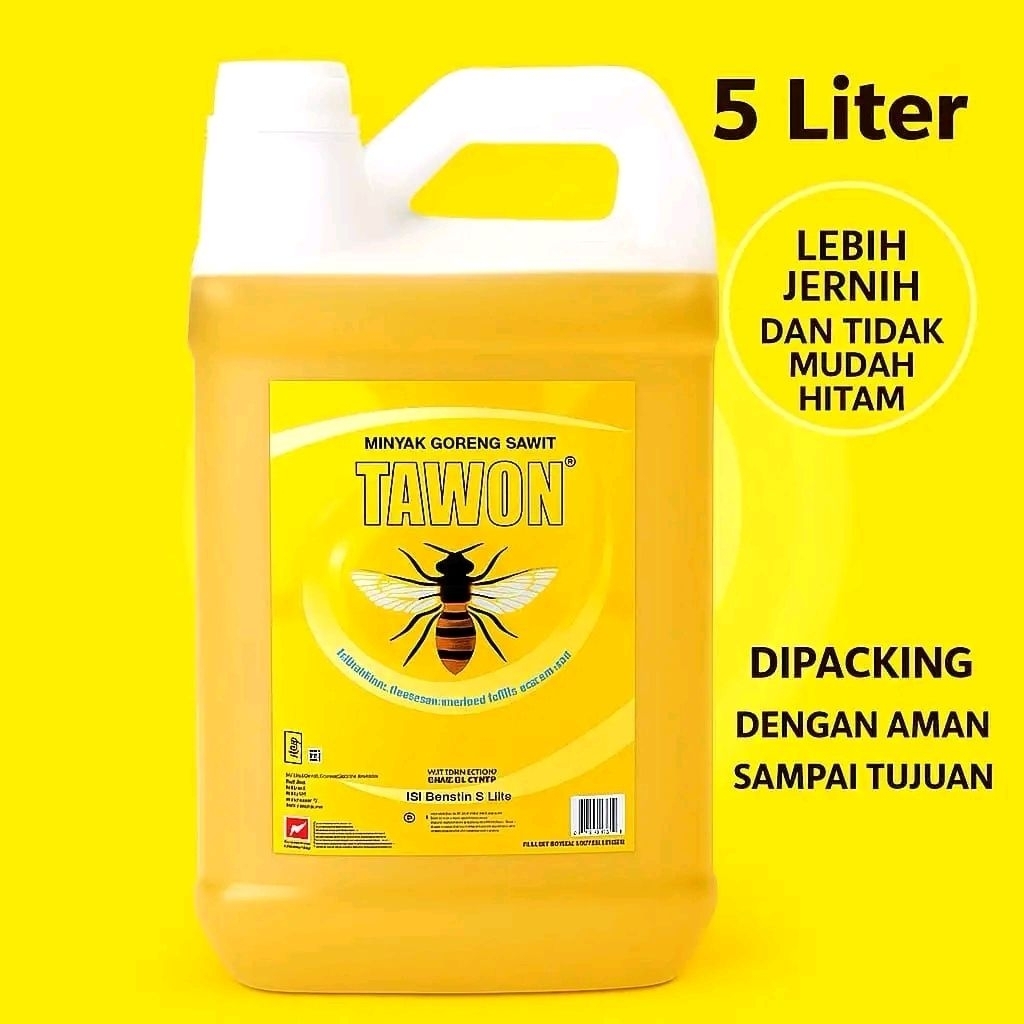 MINYAK Goreng Tawon 5 Liter / Minyak Goreng Sawit 5 Liter / Minyak Goreng 5 Liter murah