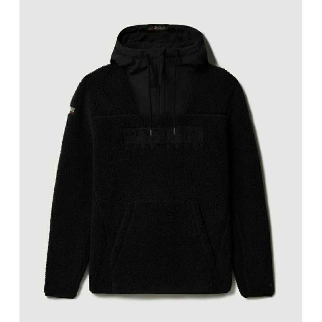 NAPAPIJRI TEIDE 4 HOODIE MEN'S SWEAT BLACK JAKET GUNUNG HIKING WINTER TRAVELING ORIGINAL