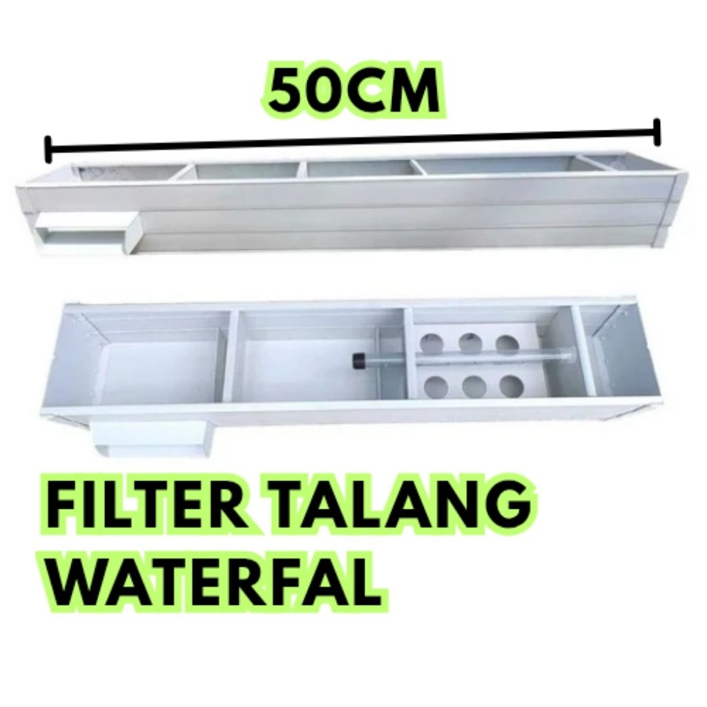 TALANG FILTER AIR TERJUN SAMPING 50CM