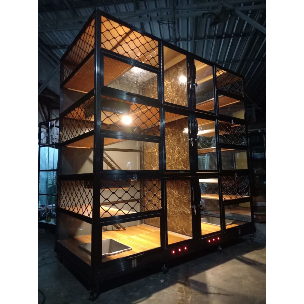 KANDANG KUCING ALUMINIUM 6 KAMAR / KANDANG KUCING PREMIUM / KANDANG KUCING JUMBO PREMIUM / KANDANG K