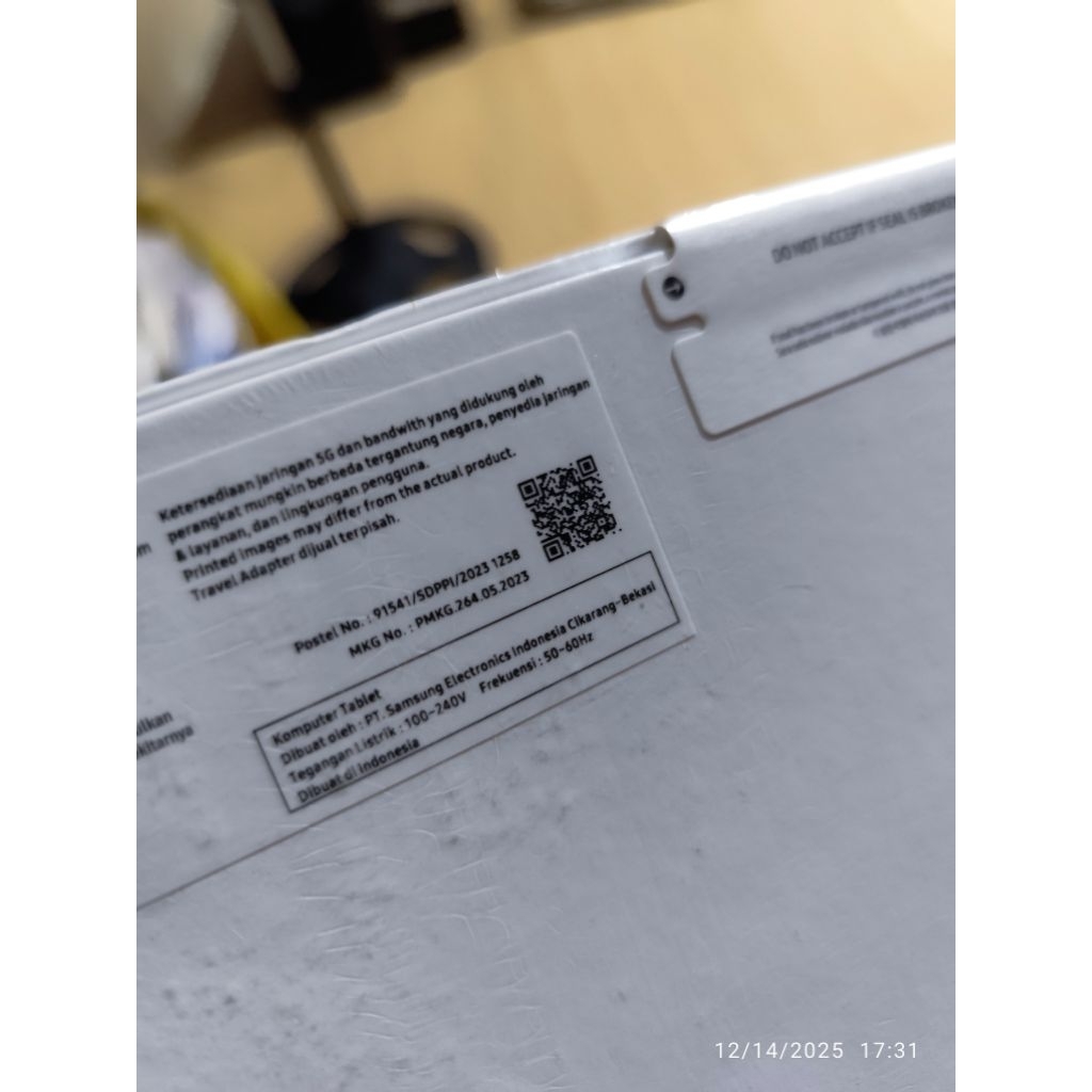 Samsung Galaxy Tab S9+ 5G (256GB) warna Graphite Baru/Segel