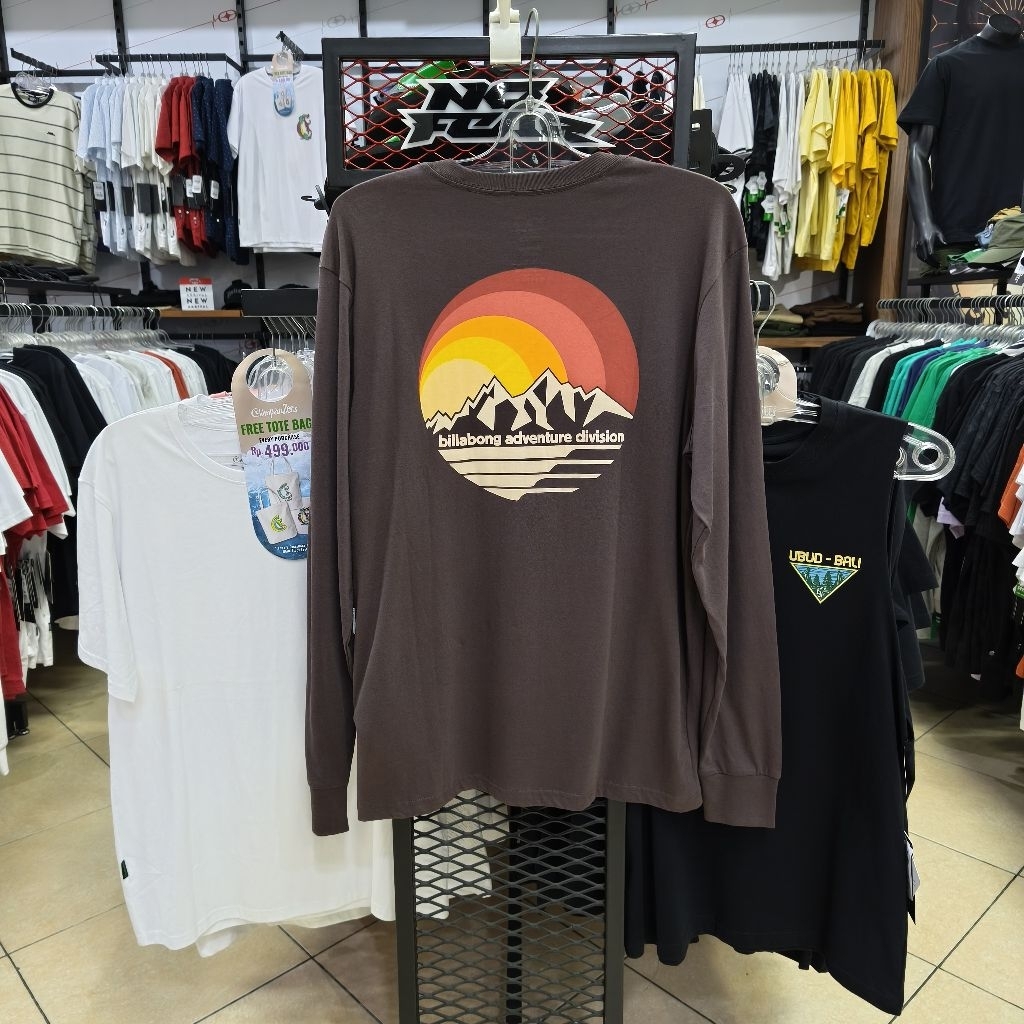Kaos Billabong Lengan Panjang Rockies LS Plum Original