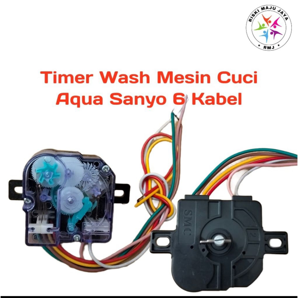 Timer wash mesin cuci Aqua Sanyo 6 kabel
