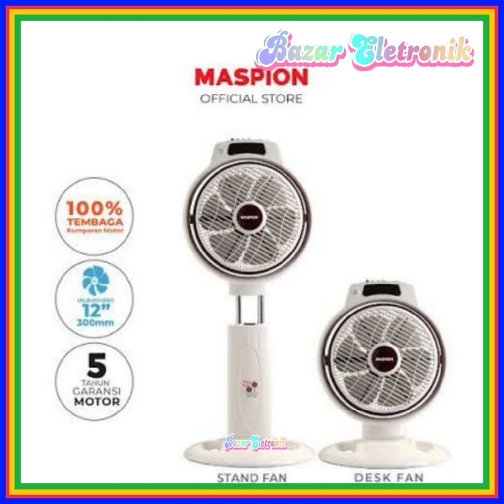 BOX FAN MASPION JF 2121S / KIPAS ANGIN MASPION JF 2121S / MASPION KIPAS ANGIN DUDUK 12 INCH JF 2121 