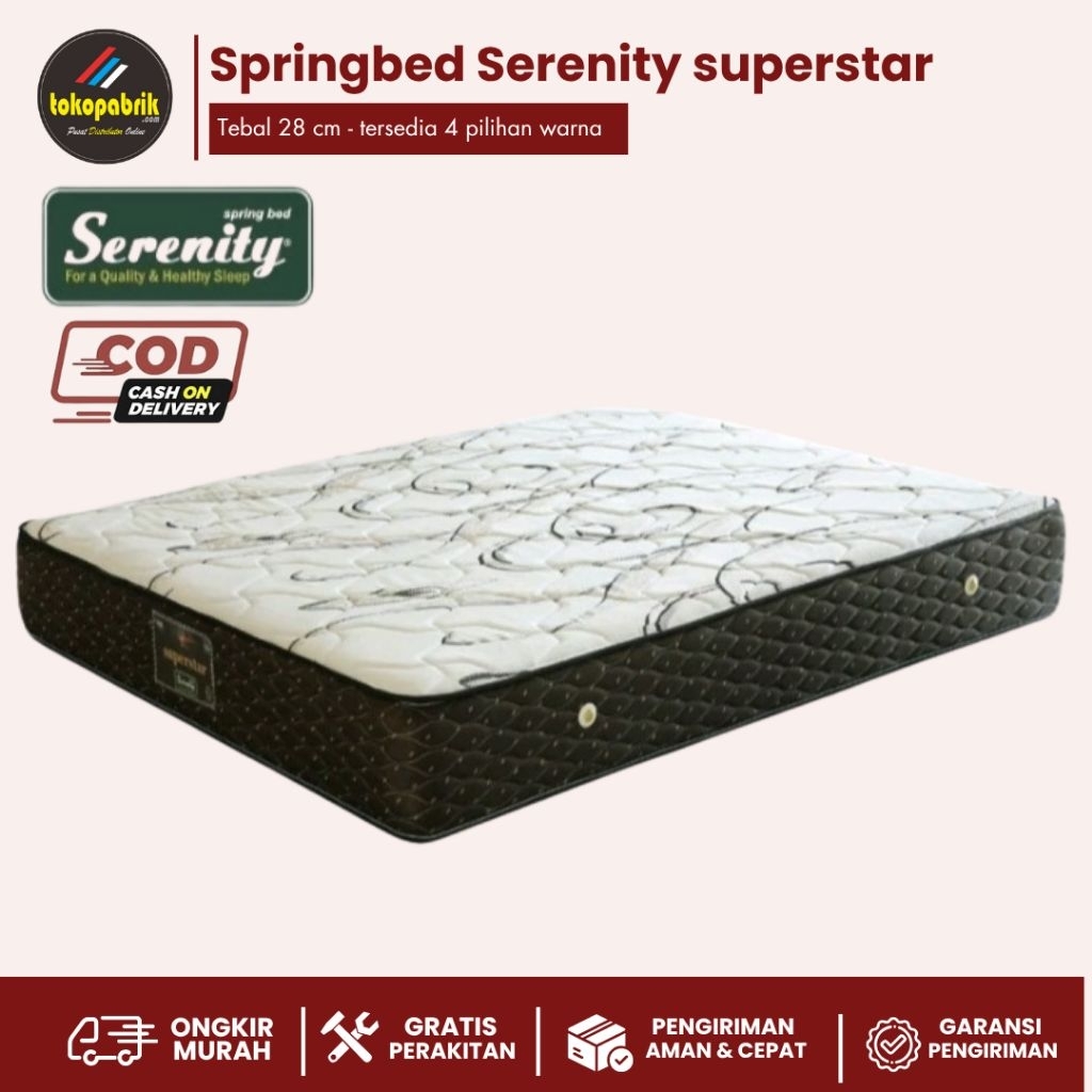 Springbed serenity superstar 1set divan + springbed serenity 160x200 springbed serenity 180x200cm