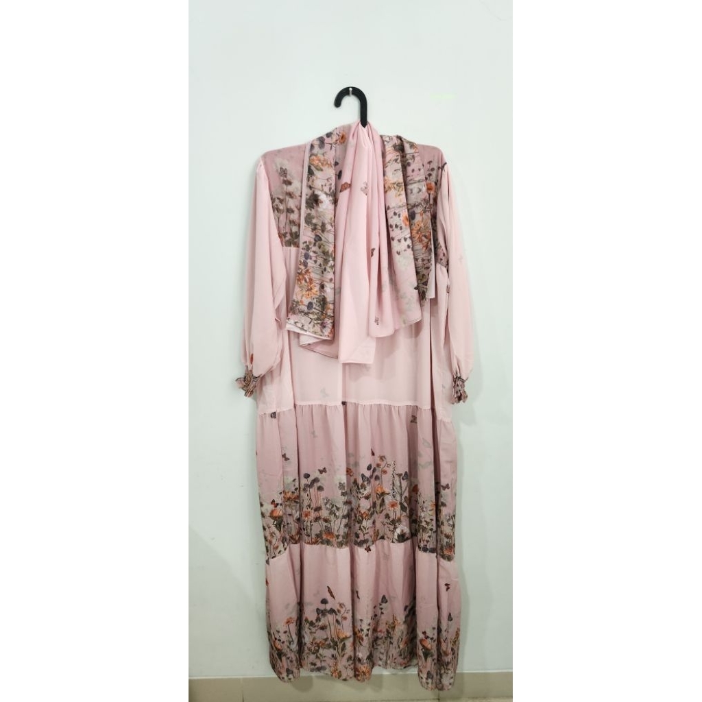 GAMIS SET KERUDUNG SETDUNG BY WF PREMIUM