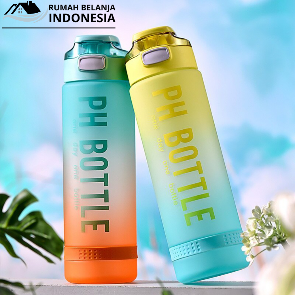 RBI Botol Minum 1 Liter / Botol Minum Warna Gradasi 1 Liter / Botol Minum Tumbler 1 Liter