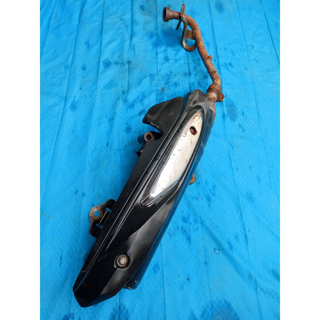 knalpot Yamaha Xeon karbu 44D Original / knalpot Xeon karbu Original copotan