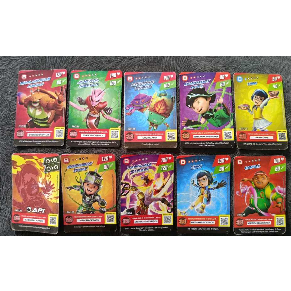 Kartu Boboiboy Choki-choki