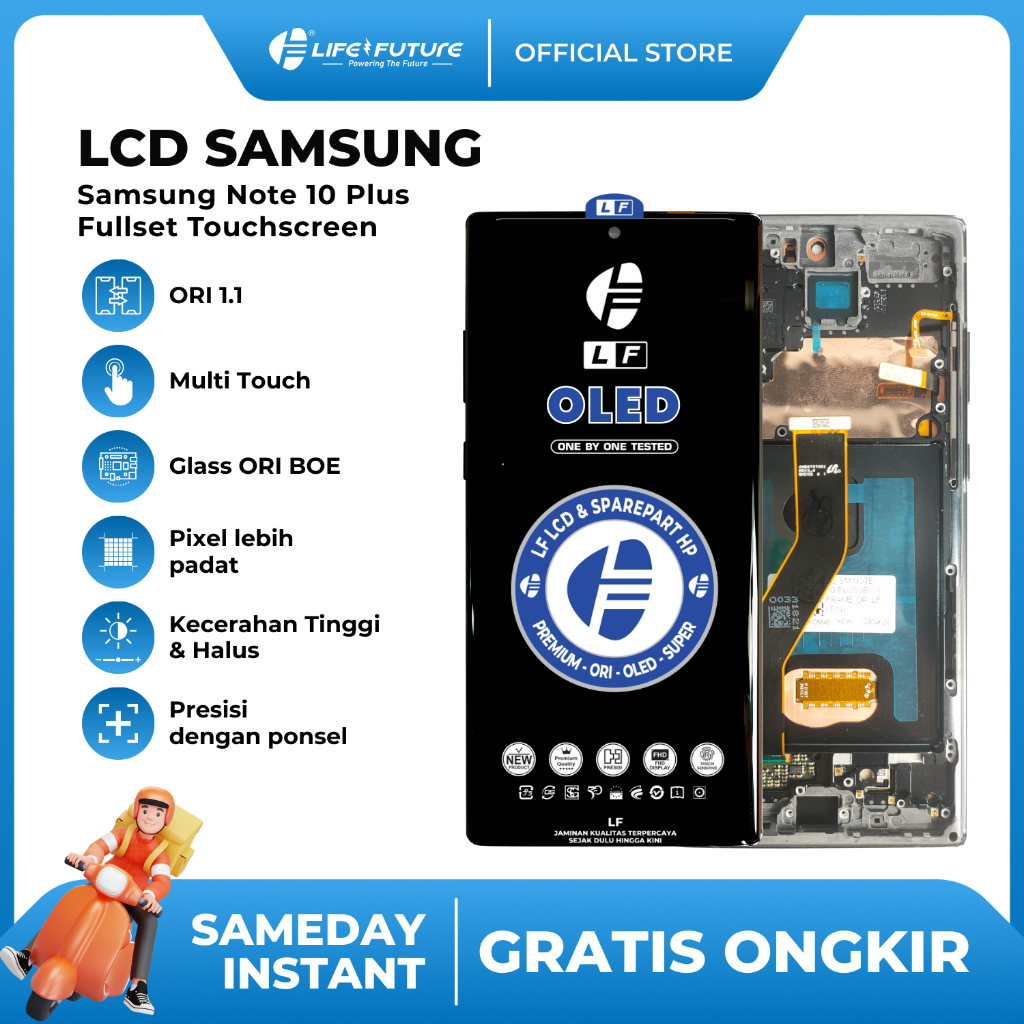 LF -  LCD Samsung Note 10 Plus Fullset Touchscreen