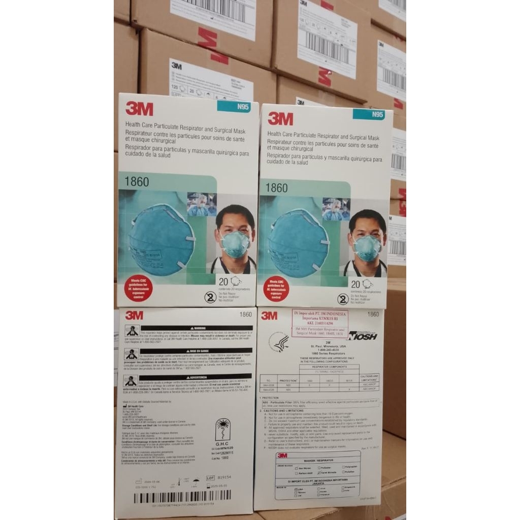 Masker 1860 1Box isi 20psc ed 2029
