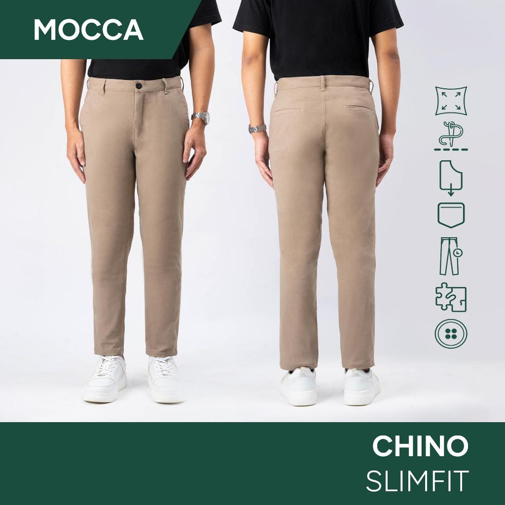 DZARGO - Celana Chino Panjang Pria Premium Slimfit (chinos, cinos) Moca