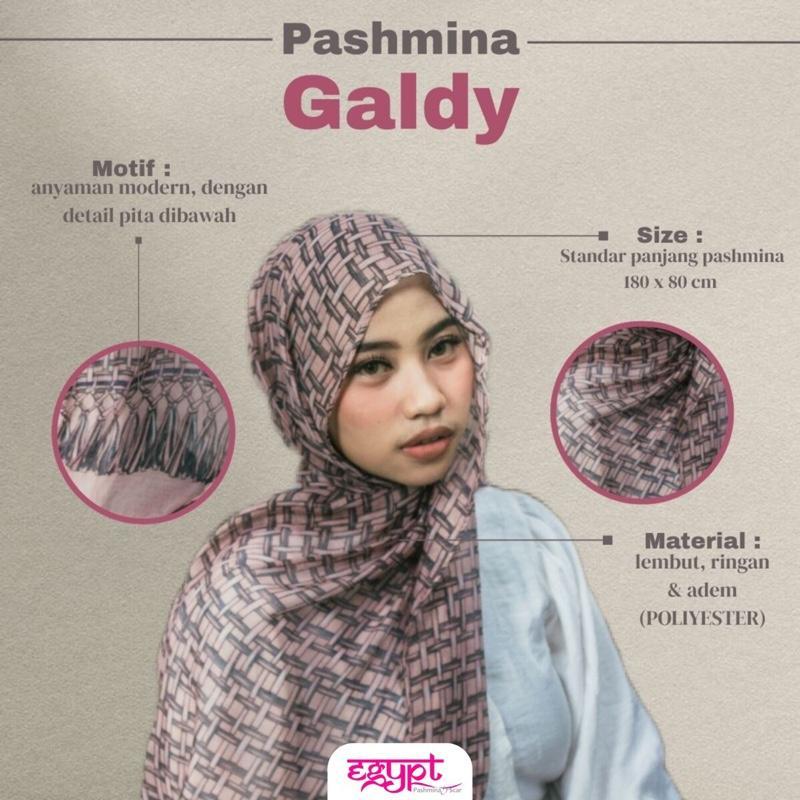 Egypt Muslim Scraft - Pashmina Galdy - Pashmina Motif - Pashmina Viscose - Hijab Daily