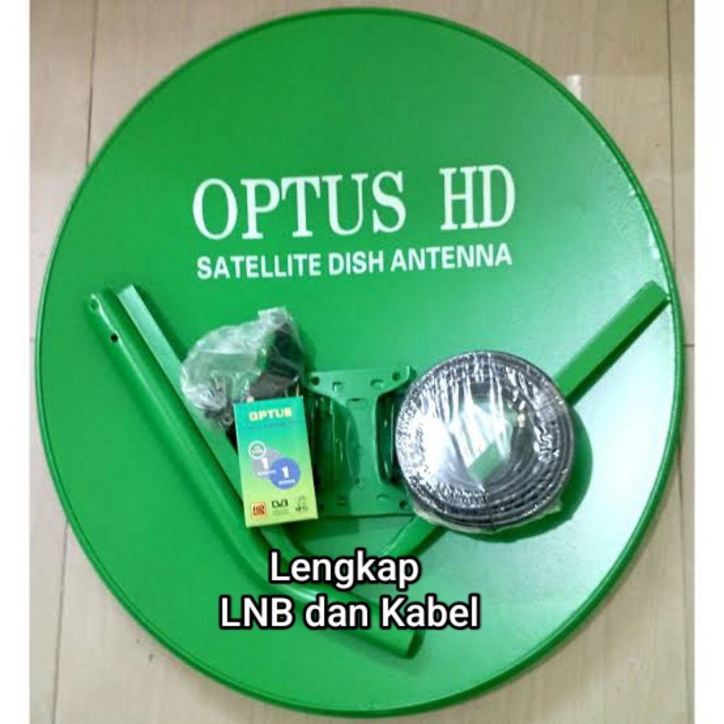 Dish Optus 60cm solid Lengkap LNB dan Kabel 15meter