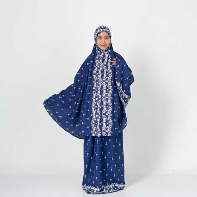 Mukena Motif Printing Dewasa KIRANA Motif Mewah Elegan