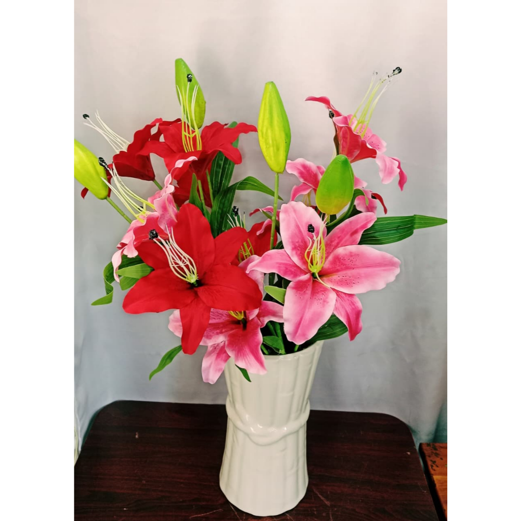 Bunga Satuan Artificial Casablanca Lily x4