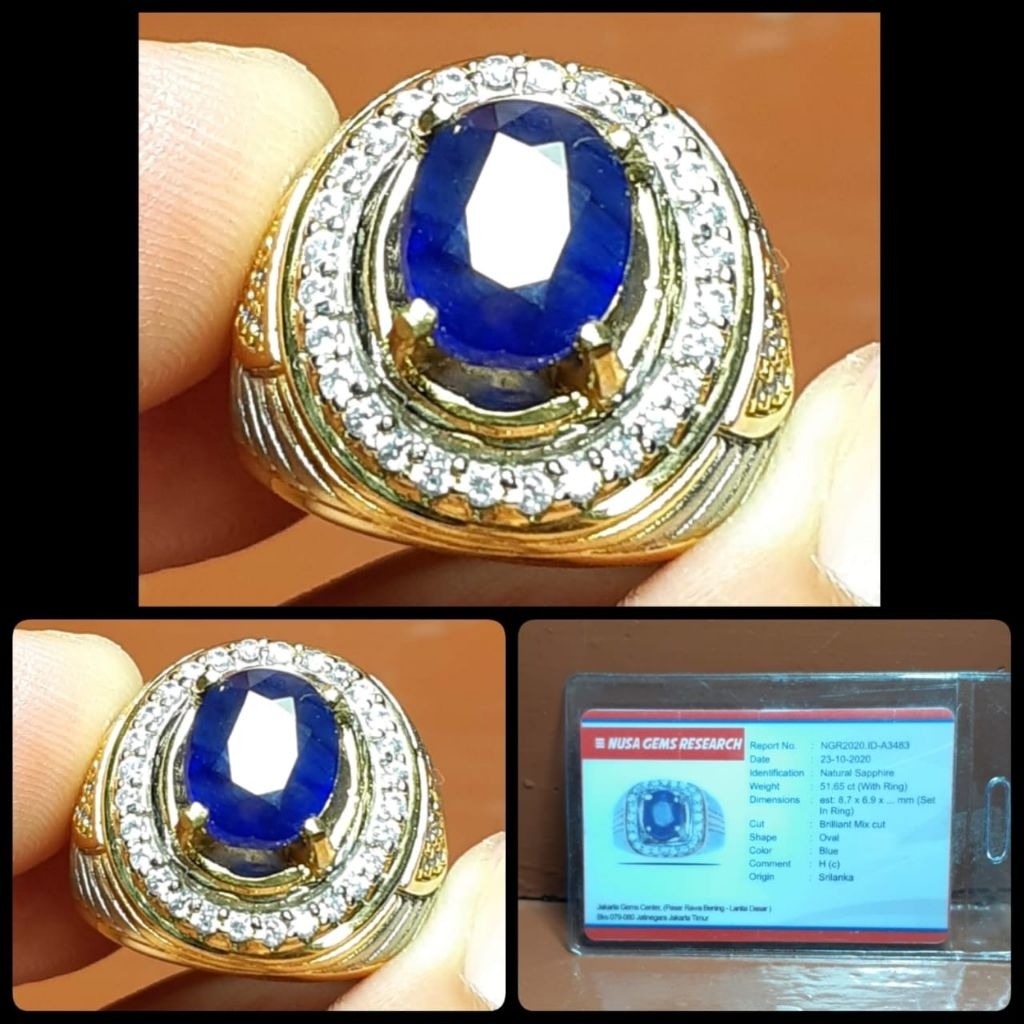 BLUE SAPPHIRE ROYAL BLUE LAWASAN SUPER ASLI CEYLON