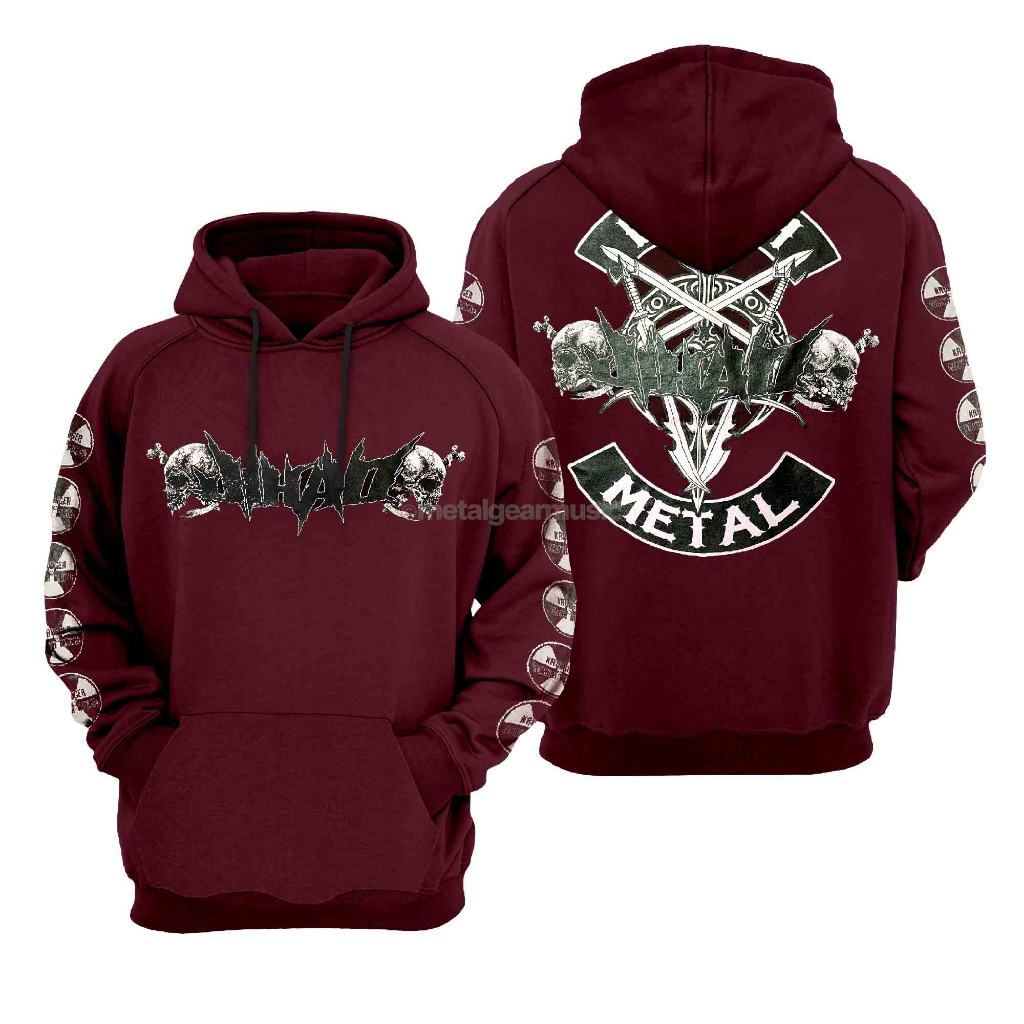 JIHAD - DEATH METAL MAROON - HOODIE / SWEATER BAND METAL ORIGINAL / HOODIE DISTRO /