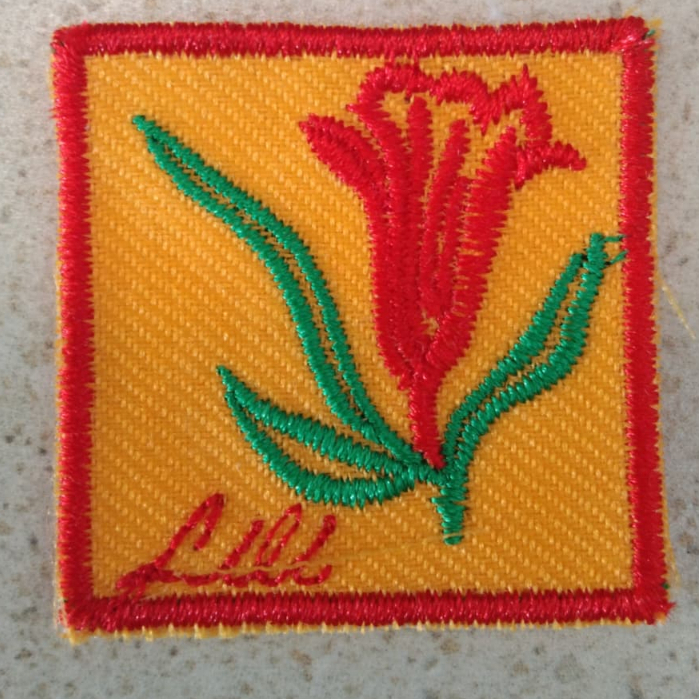 tanda regu pramuka lili / bet bordir regu pramuka lili