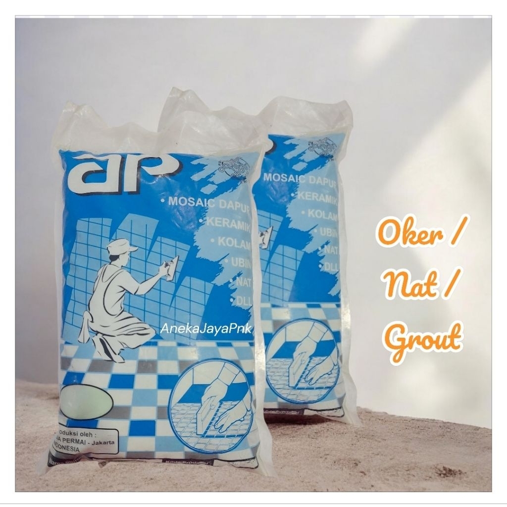 AP Nat / Oker / Grout ubin keramik kolam