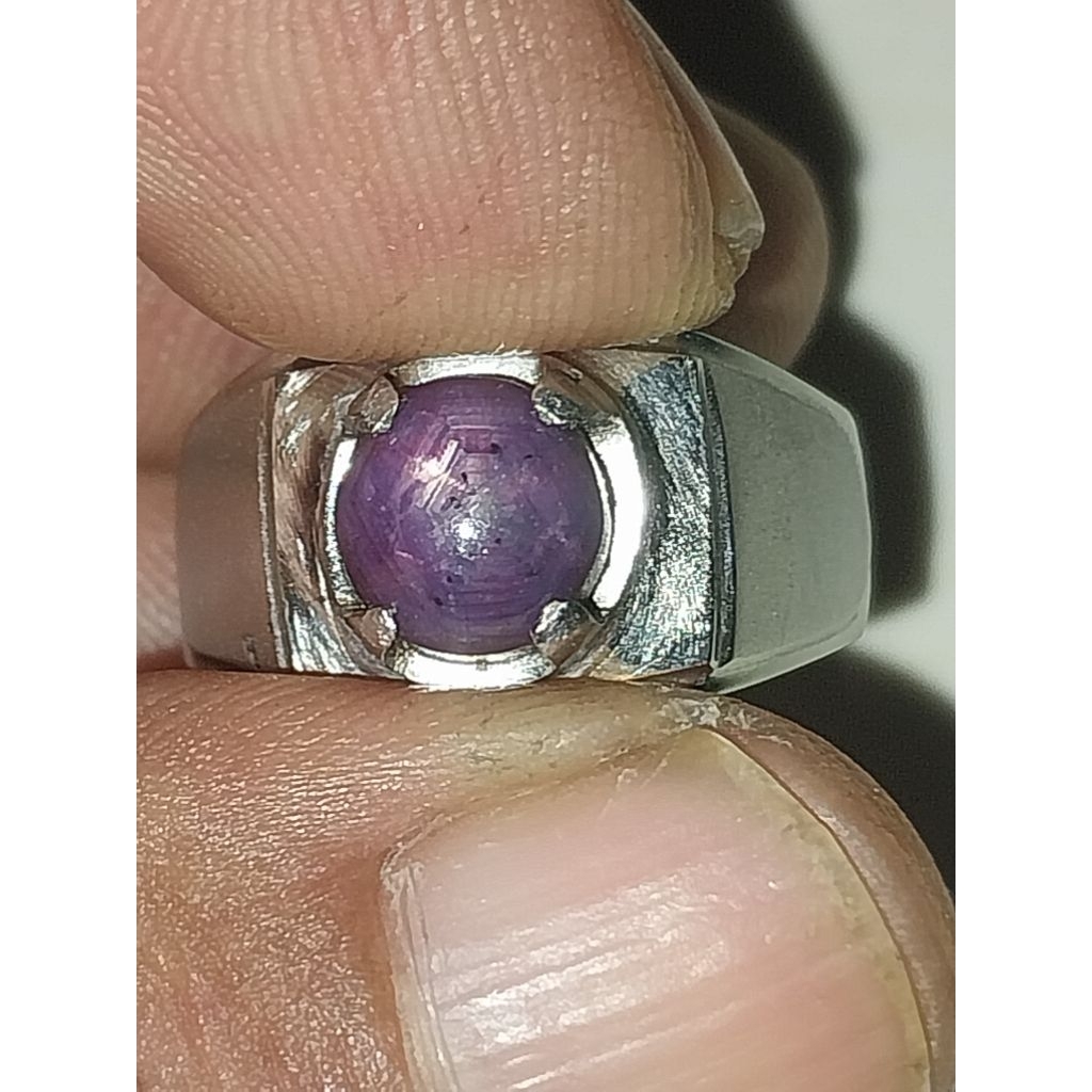 Natural star purple saphire