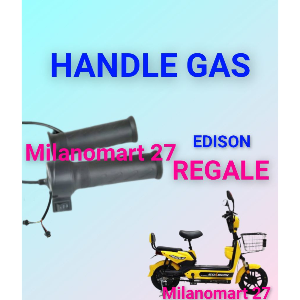 handle gas sepeda listrik Edison regale throttle gas sepeda listrik Edison regale