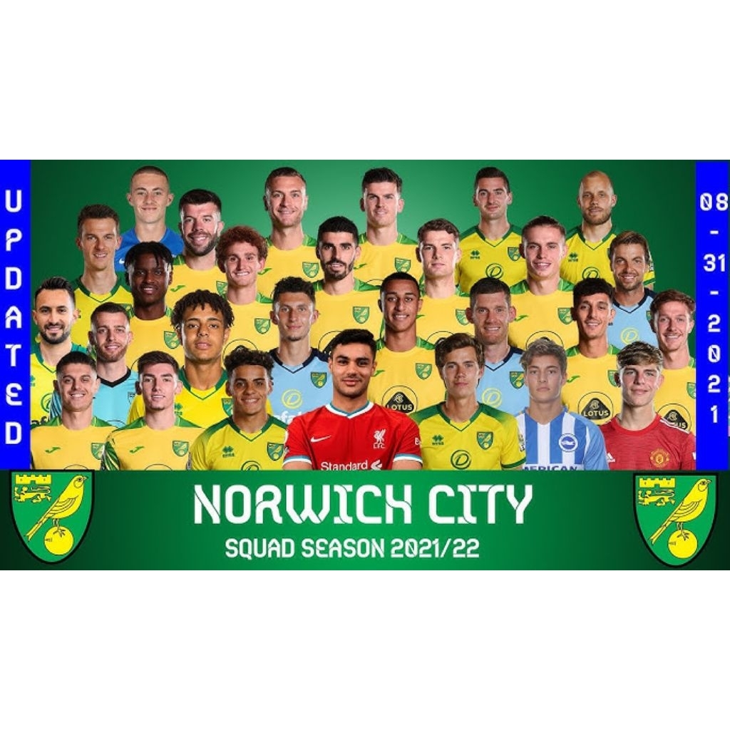 Jersey Jersey Norwich City home 2021/2022, LS, BNWT