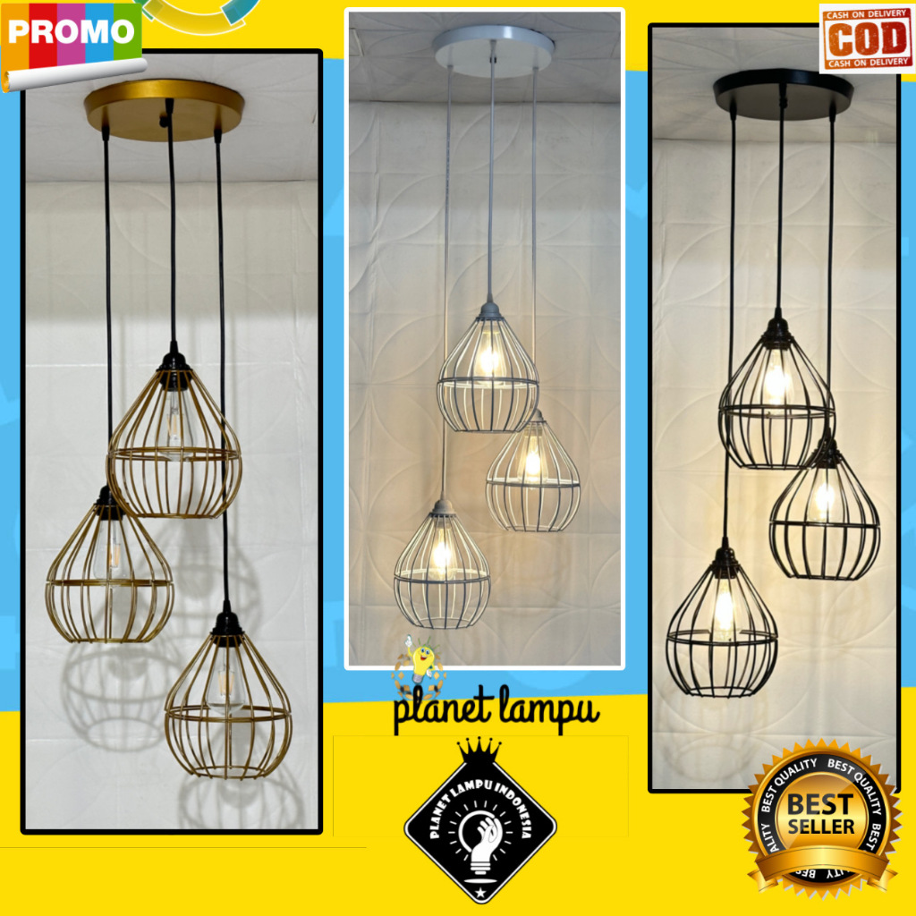 Lampu Gantung Minimalis Untuk Plafon Atap Void Cafe Restoran Ruang Tamu Ruang Makan Teras Dengan Gay