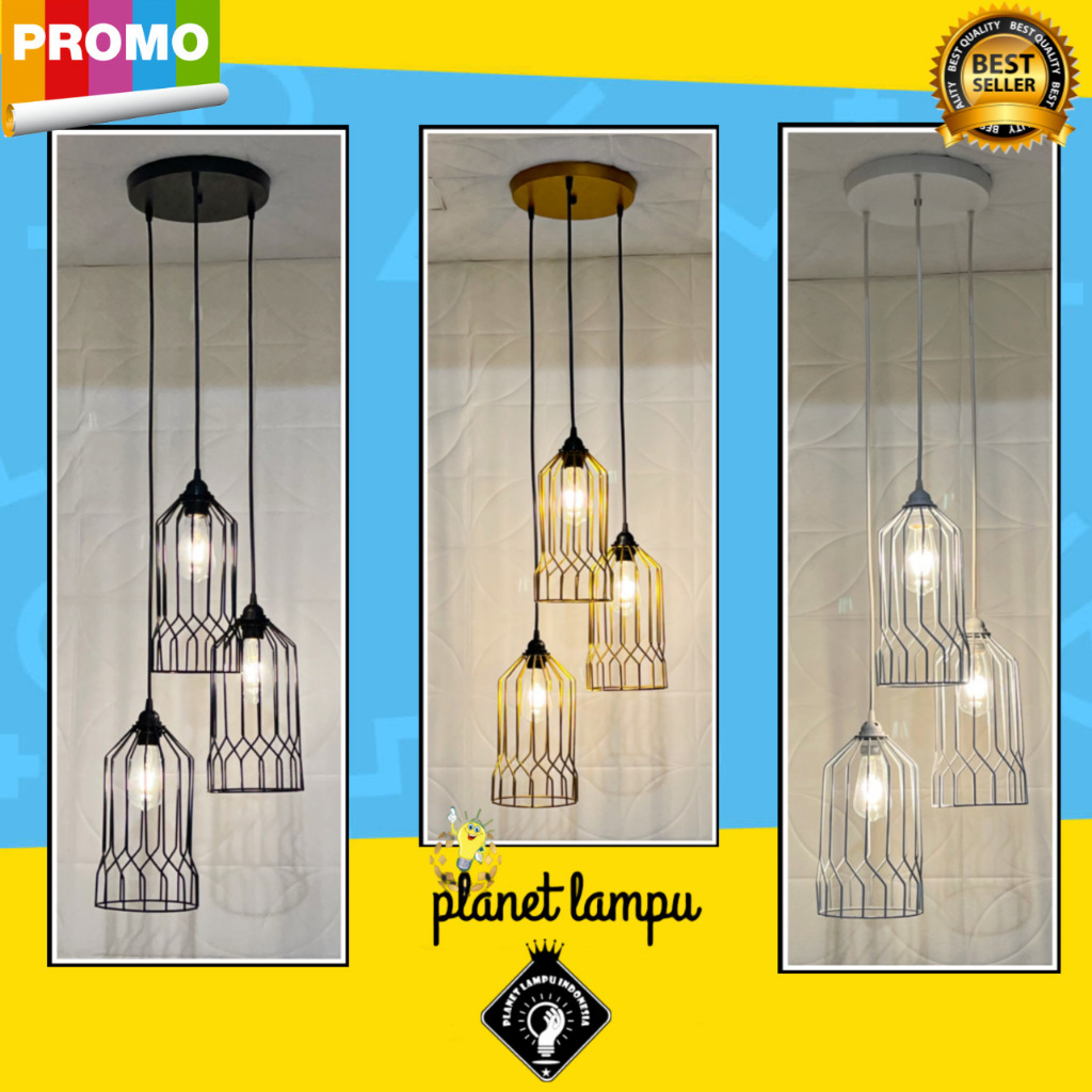 Lampu Gantung Minimalis Untuk Plafon Atap Void Cafe Restoran Ruang Tamu Ruang Makan Teras Dengan Gay
