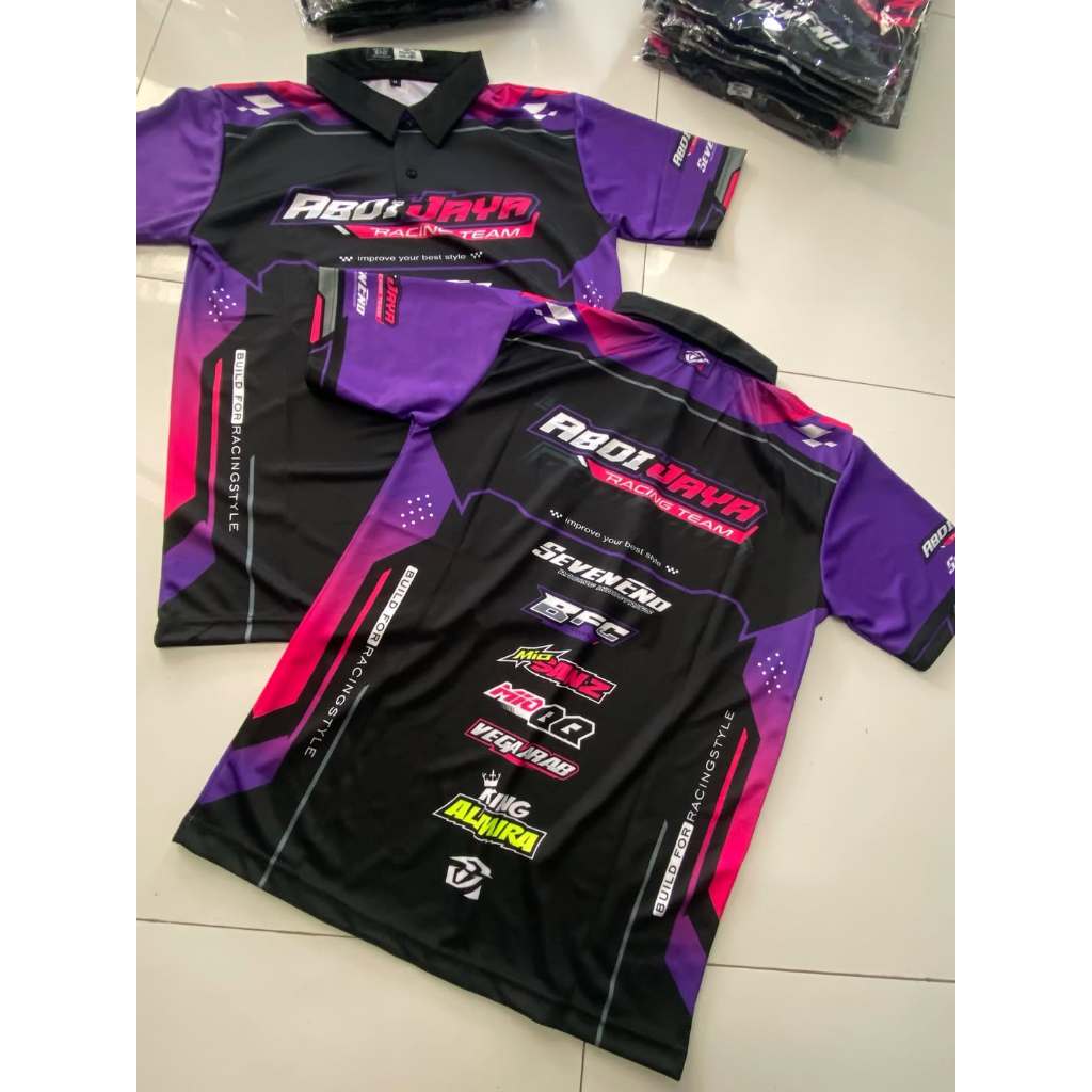Jersey Kerah Polo Custom Jersey Racing Team Jersey Custom Nama Team Jersey Kerah Polo